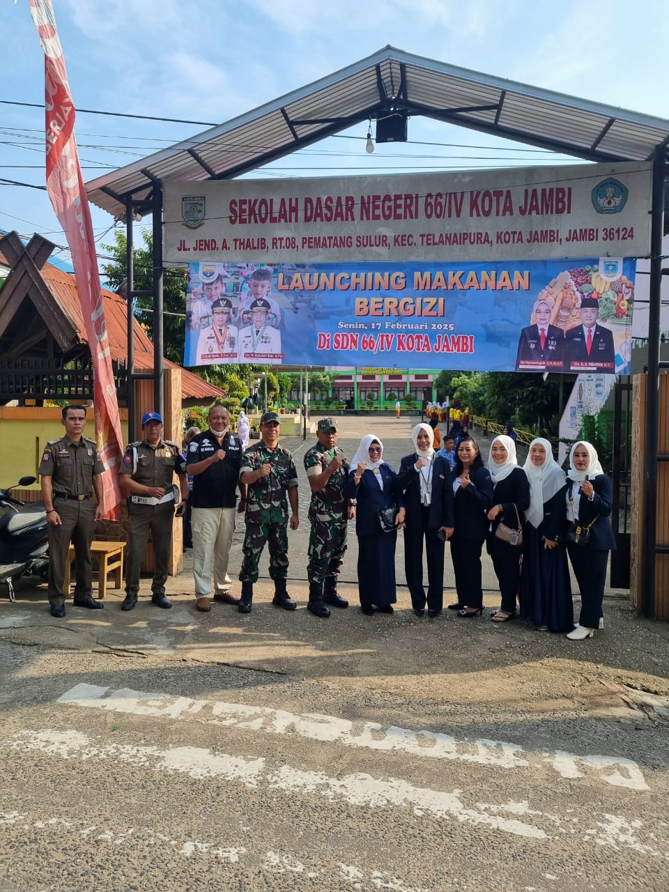 APJI Jambi Hadiri Launching Program MBG di SD 66 Kota Jambi