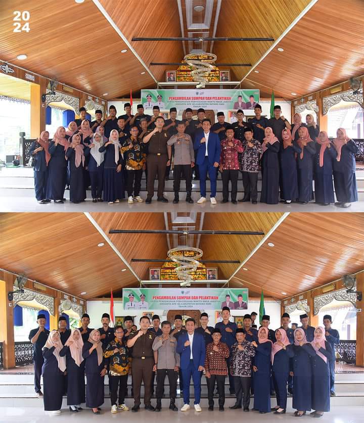 MFA Bupati Batanghari mengukuhkan Waktu Masa Jabatan Anggota BPD Sekabupaten Batnghari 2024