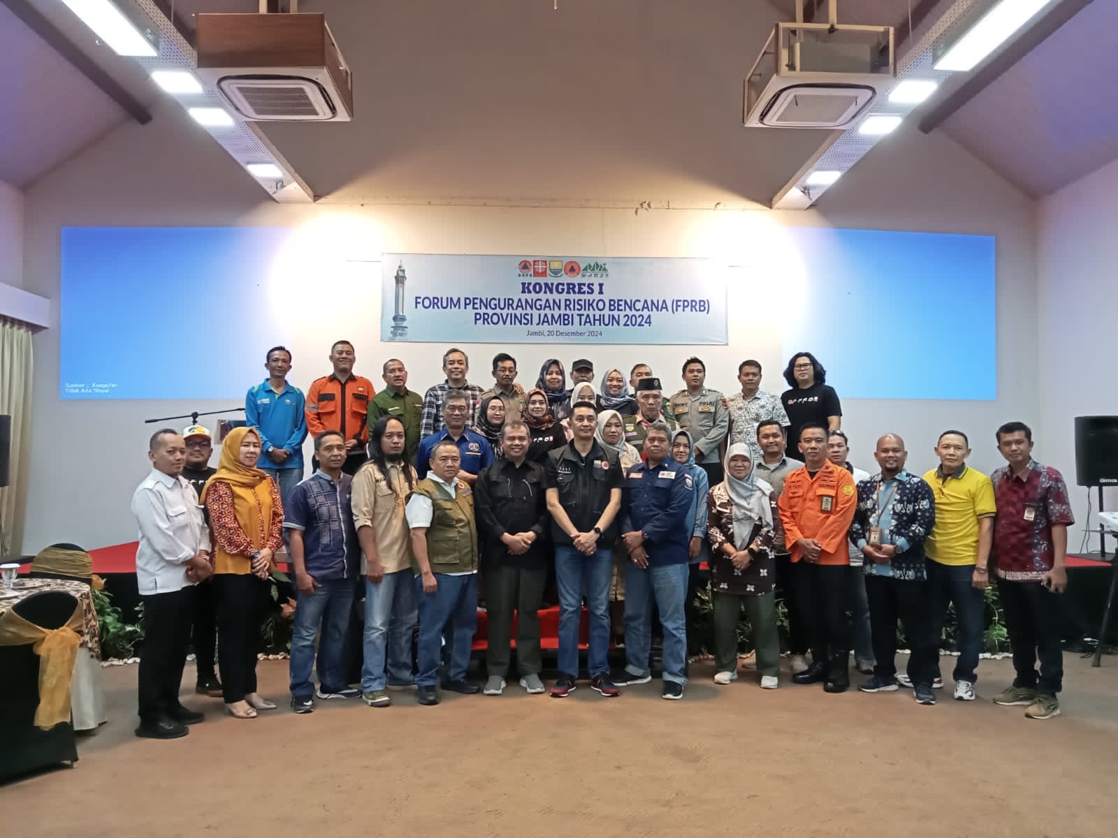 Kongres Pertama Digelar, Kurniawan Terpilih Jadi Ketua  Forum Pengurangan Risiko Bencana Provinsi Jambi