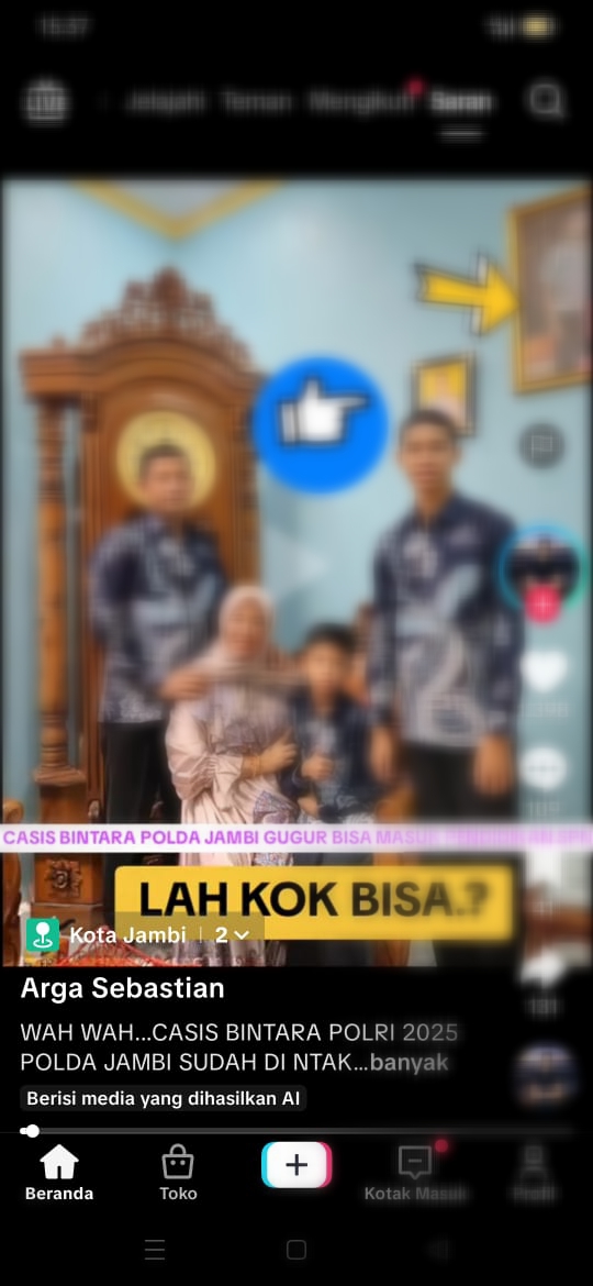 Polda Jambi Klarifikasi: Video Viral CASIS Lulus Pendidikan Ternyata Hoaks