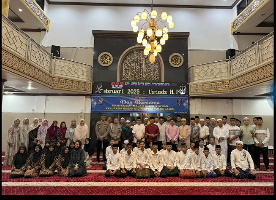 Keluarga Besar Bidpropam Polda Jambi Gelar Doa Bersama dan Santuni Anak Yatim di Malam Nisfu Sya’ban