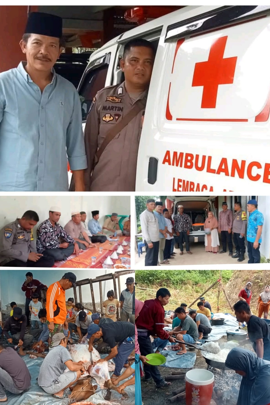 Lembaga Adat Desa Lubuk Paku Syukuran dan Terima Bantuan Ambulans dari PLTA Hidro Kerinci