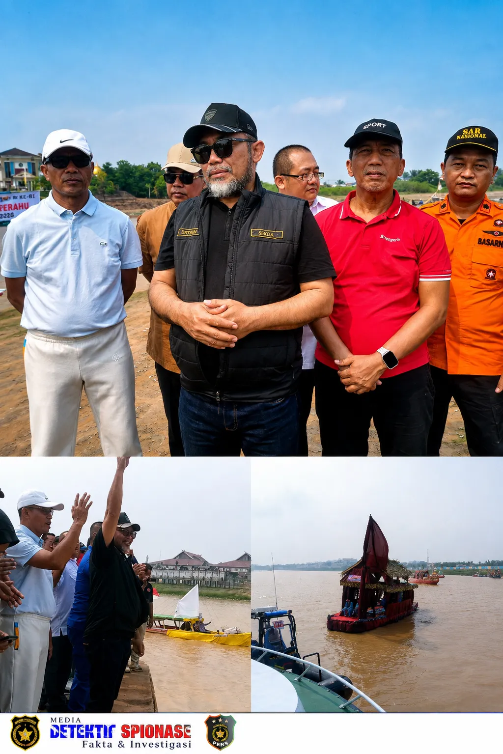 Ketua KONI Jambi Mat Sanusi Hadiri Lomba Perahu Tradisional HUT RI ke-81 di Batanghari